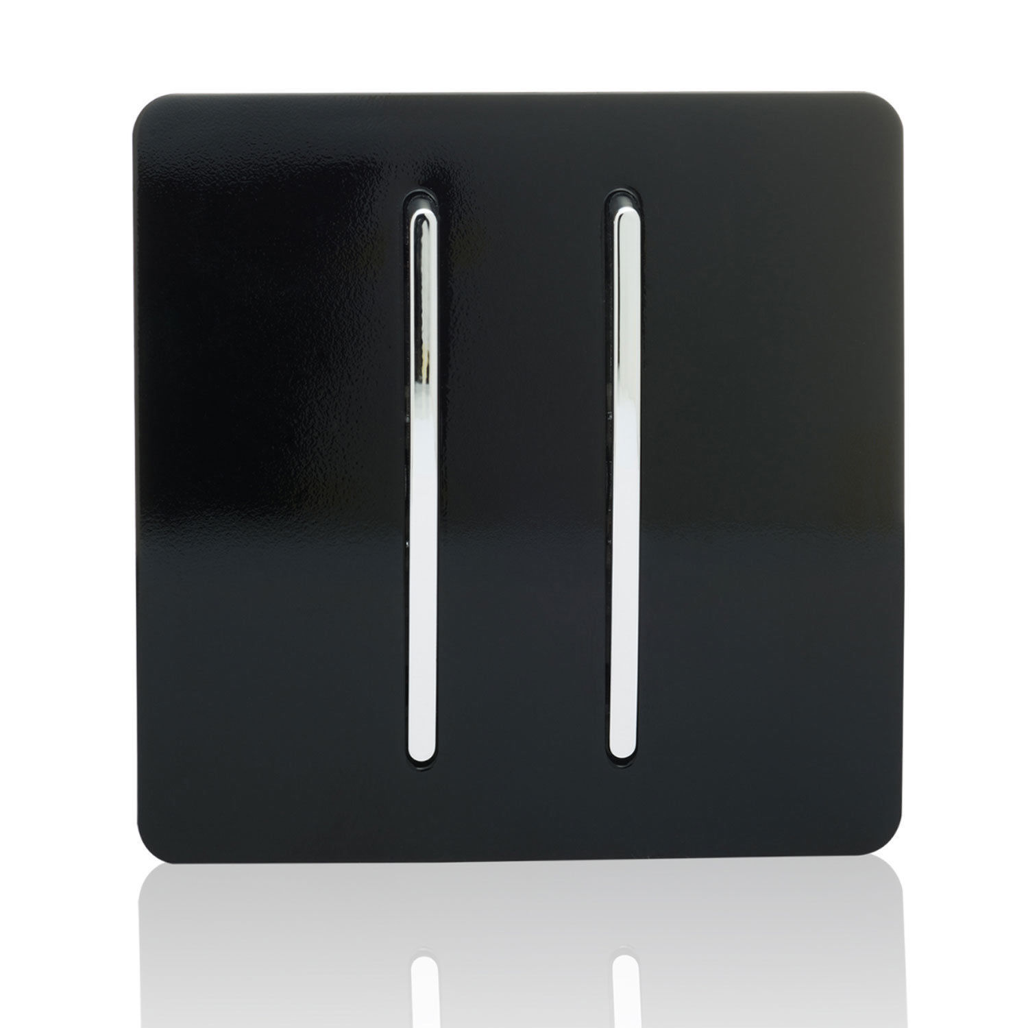 Trendi Switch Piano Black Designer Light switches, Plug Sockets, Fused