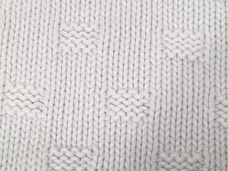 PBK Pottery Barn Niños Bebé Manta Suéter Tejido Números Azul Niño 32x40 Foto 4 de 4