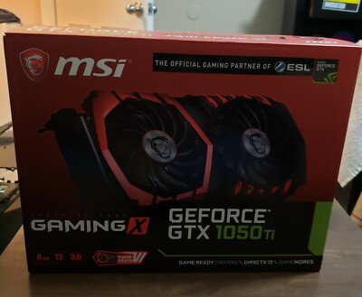 MSI NVIDIA GeForce GTX 1050 TI 4GB GDDR5 Graphics Card