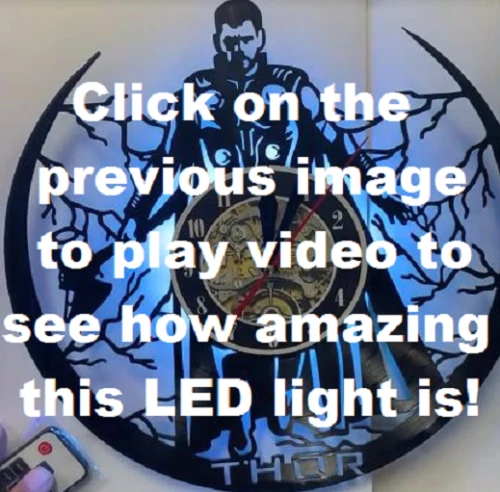 Zelda Link Majora's Mask vinyl record wall clock w/wo LED light breath wild art - Image 2 of 4