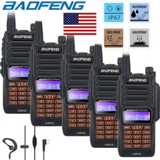 1/2/3/4/5SET BAOFENG UV-9RPLUS 18W WALKIE TALKIE U/VHF LONG RANGE WATERPROOF LOT