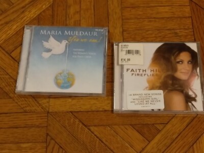 Lot of 2 New Sealed Cds.. Faith Hill ''Fireflies'' & Maria Muldaur ''Yes We Can''..