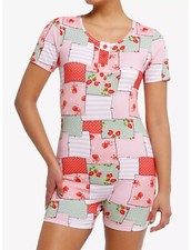 new Strawberry Shortcake patches romper top shorts cosplay official XL
