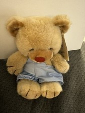 Vintage Plush Bear D  Animals Blue Outfit BB5