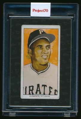 2021 P70 Project 70 Topps Roberto Clemente 1958 Brittney Palmer Artist Proof /51