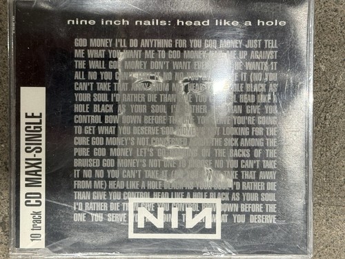 Nine Inch Nails Head Like A Hole CD Maxi Single 1990 TVT 2615-2 Trent Reznor OOP