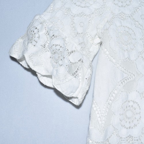 Janie And Jack Girls Size 5 Aerin Resort Lace Lined Scalloped Edge Dress - Picture 7 of 9