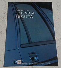 Catalogue publicitaire Chevrolet Corsica Beretta 1991 brochure prospectus
