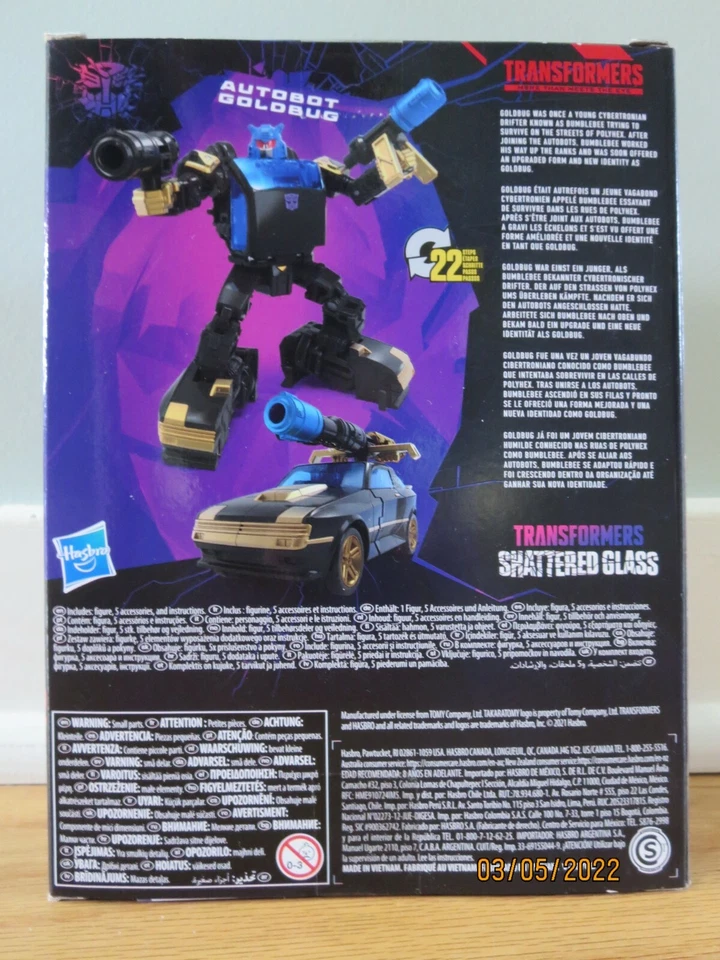 Hasbro, Transformers, Shattered Glass - Deluxe Class Goldbug - Image 2 of 3