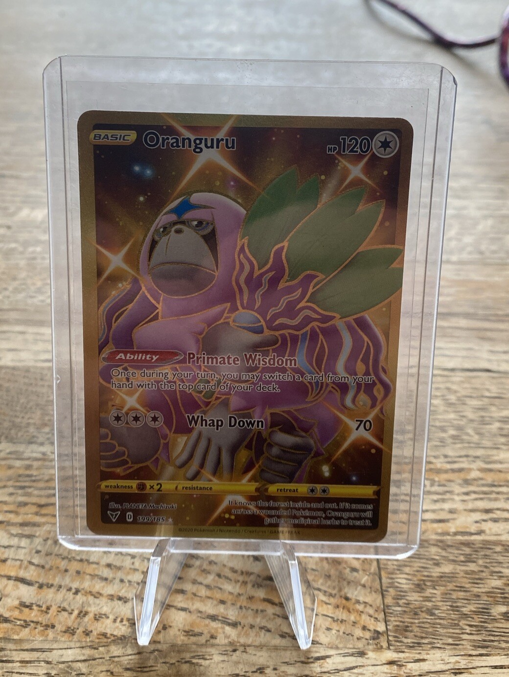 Oranguru 199/185 Full Art Vivid Voltage Gold Secret Rare Pokémon TCG NM