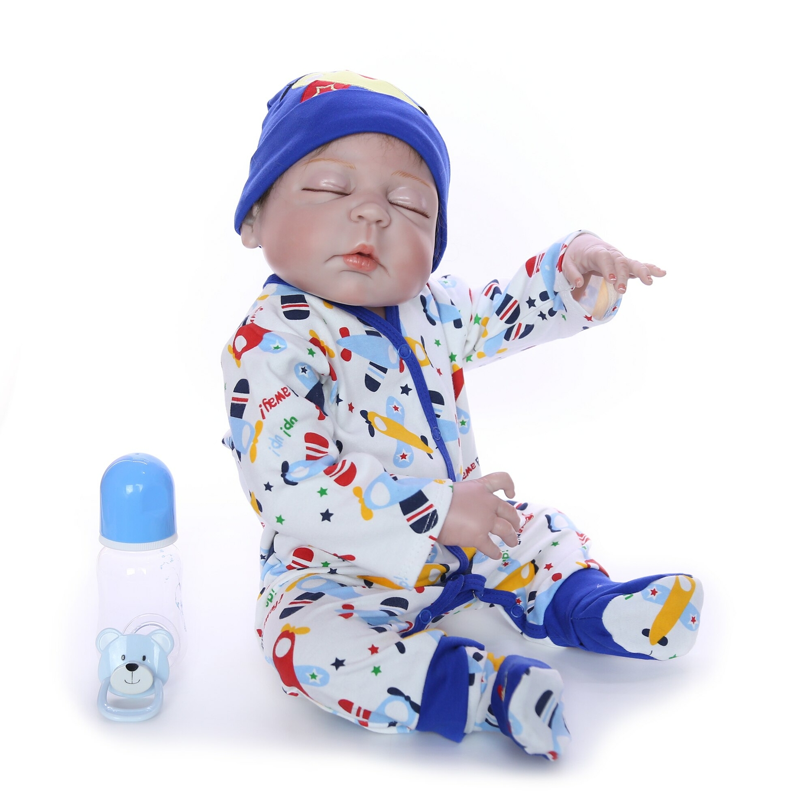 Reborn Baby Doll FULL Body Silicone Dolls 55cm Toy 22'' Toddler Realistic Xmas Wybuchowe kupowanie wysyłkowe
