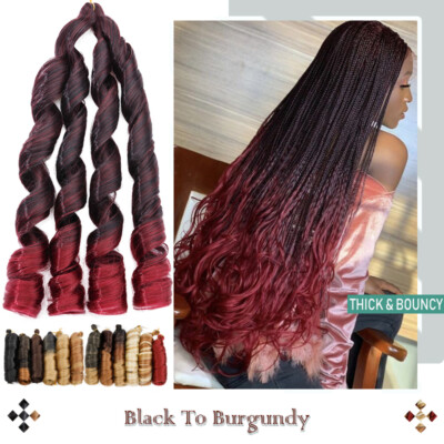 60cm curly braiding french curl hairpiece crochet braid haarverlängerungen Wavy