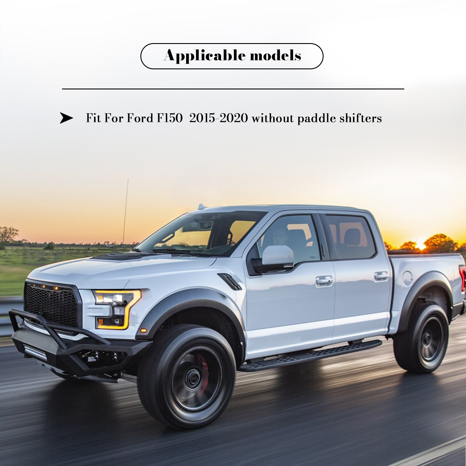 Hydro Dip Carbon Fiber Steering Wheel For Ford F150 2015-2020