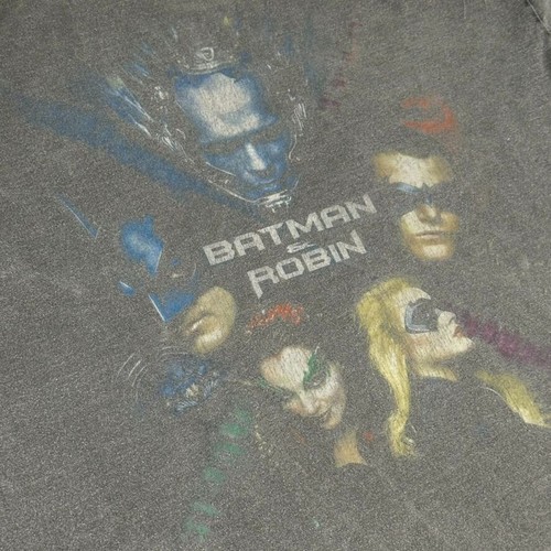 Vintage 1997 BATMAN and ROBIN Movie Graphic T Shirt Front & Back Mens Size XXL - Picture 2 of 6