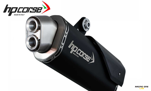 TERMINALE DI SCARICO HP CORSE 4-TRACK INOX NERO TRIUMPH TIGER 800 XR / XRT EURO4 - Picture 3 of 3