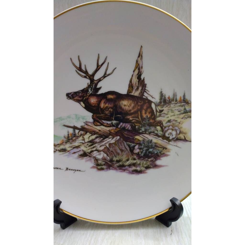 Clark Bronson Animal Plate Set Of 5 W/ Storage Bag Decorator Collection LE 9.5" - Picture 3 of 12