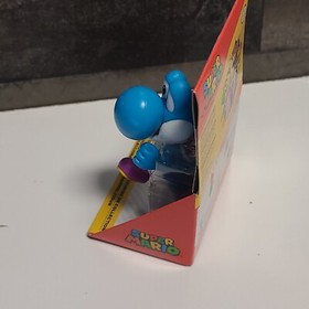 FIGURA YOSHI AZUL SUPER MARIO MUNDO DE NINTENDO 2.5" MANCAVE JAKKS PACIFIC NES