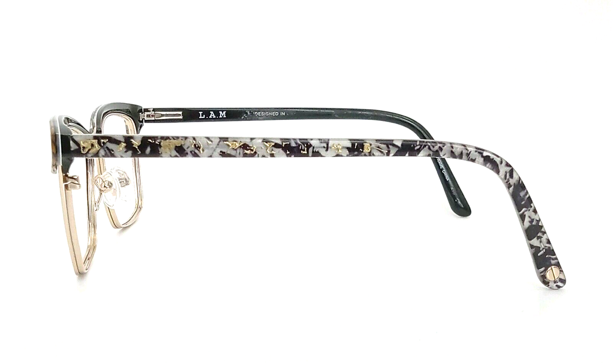 L.A.M.B. LAUF 085 B:40 BLACK GOLD EYEGLASSES SUNGLASSES FRAMES 55-17-145 L.A.M.B Eyeglasses Frame LAUF085 Women main image 4
