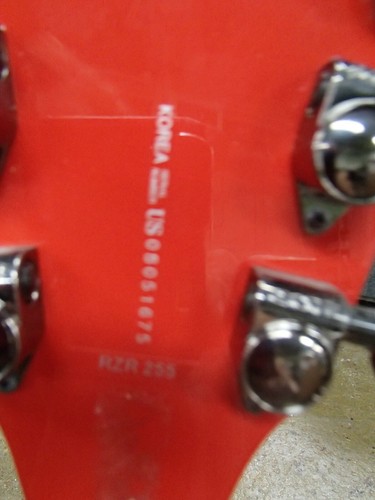 Dean RZR Razorback guitar red with black vinyl front - Picture 20 of 21