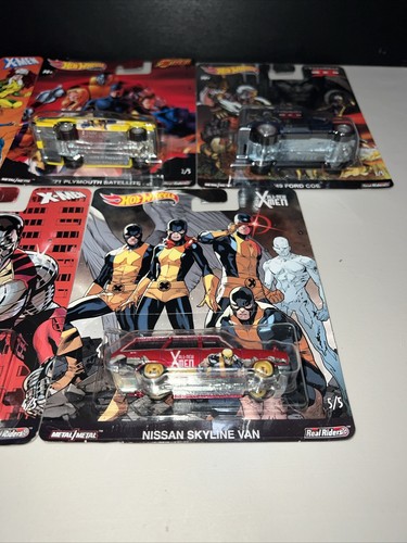 Hot Wheels Marvel X-Men Premium Pop Culture Character Cars Complete Set of 5 - Picture 6 of 8