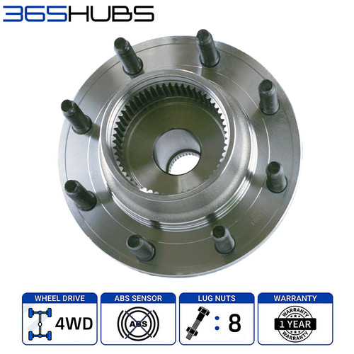 Front Wheel Bearing Assembly Hub For 1999-2001 Ford F-250 SUPER DUTY **4WD** SRW - Picture 8 of 10