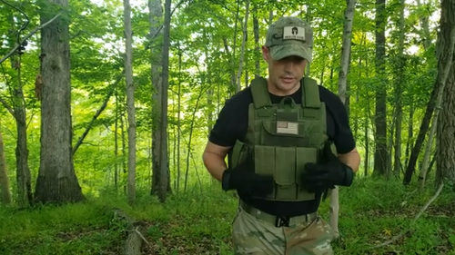 Coyote Tan FDE Tactical Vest Plate carrier w/ 2 Curved 10x12 Plates- Lvl III - Video 1 of 1
