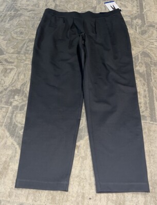New Modern Ambition Womens  Pants Gray Pleated Pull On Ankle Sz Large