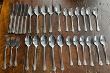 Lot 30 Pieces of  Farberware FRW55 Stainless Steel Flatware