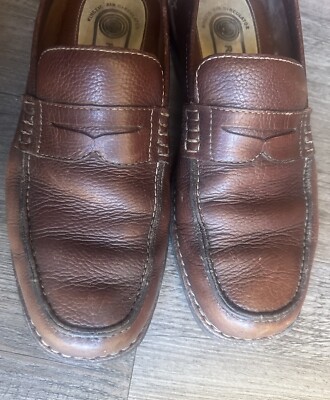 Rockport Mens Kinetic Air Circulator Brown 8.5 Leather Slip 