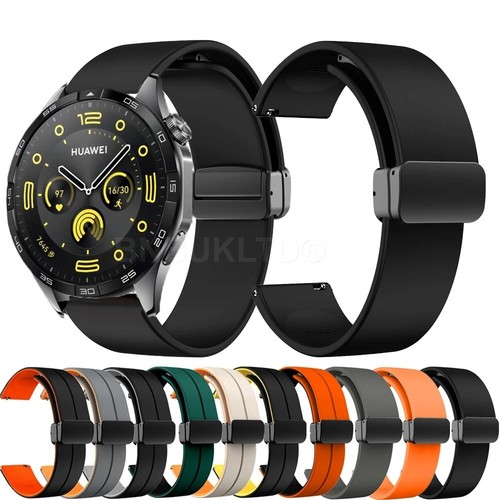 Watch Strap Band For Huawei Watch GT 5 Pro 2 3 4 2 46 42MM 2E Silicone Magnetic