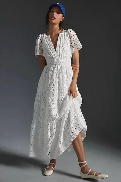 knee length dresses for ladies Anthropologie x In Earnest Byron Lars Lacy Midi Dress Size 10 NEW – Finds  For You main image 0