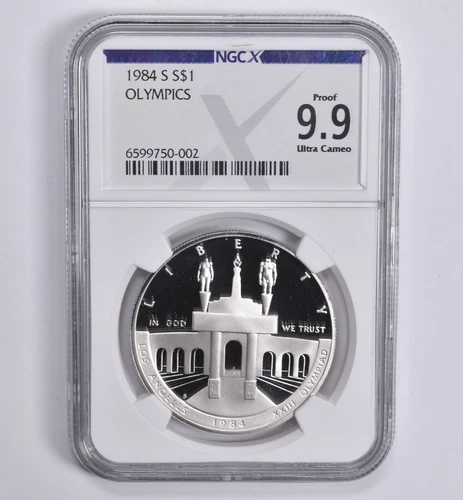 Proof 9.9 1984-S Olympics Commemorative Dollar NGC X NGCX