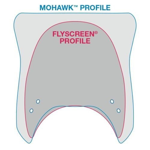 National Cycle Mohawk Windshield Dark Tint Black Fits Up To 43mm