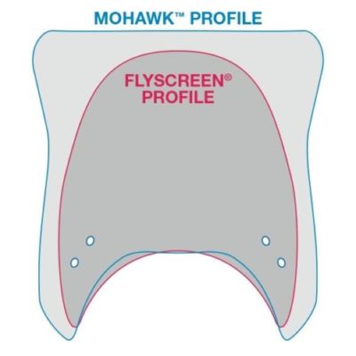 National Cycle Mohawk Windshield Dark Tint Black Fits Up To 43mm