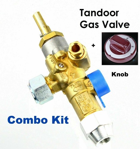 Shaan Tandoor Burner with Pilot Assembly Kit with Gas Valve and Knob Full Kit - Picture 2 of 8
