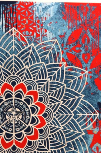 SHEPARD FAIREY hand signed Chaos Mandala 2 2025 Screenprint Obey Giant - Picture 7 of 11