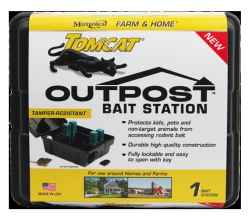 Tomcat 33424 Outpost Lockable Weather Proof Rodent Rat & Mouse Station