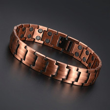 Men's Magnetic Therapy Bracelet Titanium Steel Arthritis Pain Relief Bio-Energy