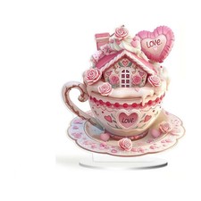 Tainini Valentine's Day Acrylic Sign Table Decor, Tabletop Cen