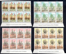 Simbabwe 1988 Aloen Satz in Aufdruckblöcken X8 T93