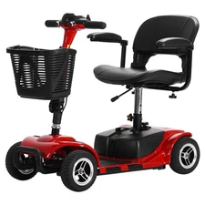 Mobility Scooter 4 Wheels Electric Power for Seniors With Lights Collapsible US