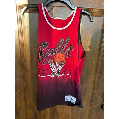 NBA Store Mitchell & Ness Chicago Bulls Mens M Tank w Color Fade & Hoop Design