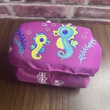 Bestway The Original Puddle Jumper Life Vest Ages 3 33-55 lbs Purple Seahorse
