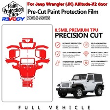 For Jeep Wrangler Jk Altitude 2 Door 2014-2018 Precut Ppf Full Body 8.5mil Kit For Jeep Wrangler Jk Altitude 2 Door 2014-2018 Precut Ppf Full Body 8.5mil Kit