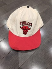 Chicago Bulls Vintage Pro Star White Red Snapback Hat Cap