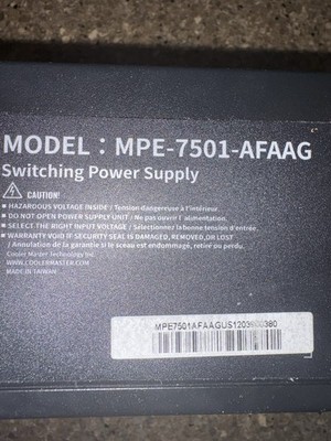 Cooler Master MWE 750 V2 750W 80 Plus Gold Power Supply (US Plug)