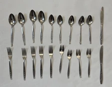 Vintage Taiwan EKCO Eterna Stainless Flatware, 20 Pieces