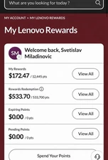 Lenovo Rewards Account – Redeem $172.47 Value for Only $95 (Save $75+)