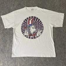 Vintage Grateful Dead Cat In The Hat T Shirt Size XL RARE