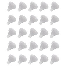 25pcs Silicone Shower Head Replacement Nozzles Fit 4mm Hole Light Grey